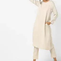 ajio A-line Kurta with Embroidery-picture-25