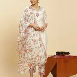 Women Embroidered Straight Kurta with Pants & Dupatta-picture-45