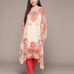 aarke ritu kumar Floral Print V-Neck Kaftan with Inner-picture-52