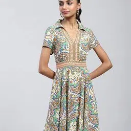 label ritu kumar Paisley Print Short Dress-picture-30