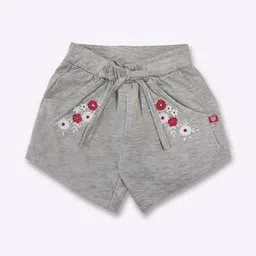 game begins Floral Print Shorts with Side Pockets-picture-31