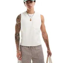 asos design Relaxed Fit Cotton Crew-Neck T-Shirt with Patch Pocket-picture-2