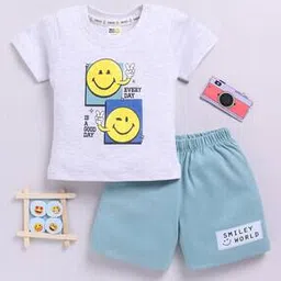 mom's love Infants Graphic Print T-Shirt & Shorts Set-picture-36