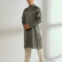 samav Self-Stripe Straight Kurta-picture-35