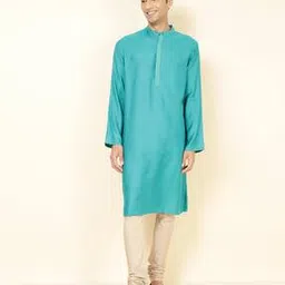 fabindia Men Relaxed Fit Kurta with Insert Pockets-picture-52