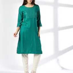 avaasa mix n' match Women Patterned Straight Kurta-picture-15