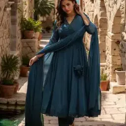 svaraa Women Lace Angrakha Kurta Set-picture-48