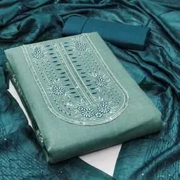 svaraa Women Embroidered 3-Piece Unstitched Dress Material-picture-36