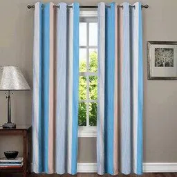rrc Set of 2 Striped Long Door Curtains-picture-12