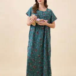 av2 Women Floral Print Round-Neck Nightie-picture-38