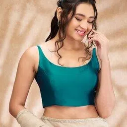 salwar studio Women Round-Neck Back Open Blouse-picture-19