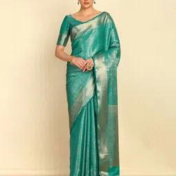 soch Women Woven Saree with Zari Border-picture-16