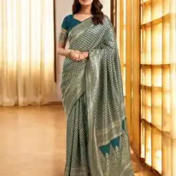 svaraa Women Traditional Saree With Blouse -picture-14