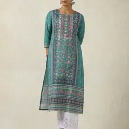 soch Women Floral Print Straight Kurta-picture-14