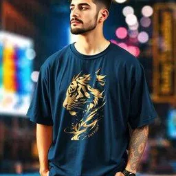 ausk Men Graphic Oversized Fit T-shirt-picture-53