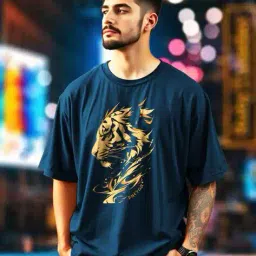 ausk Men Graphic Oversized Fit T-shirt image 1