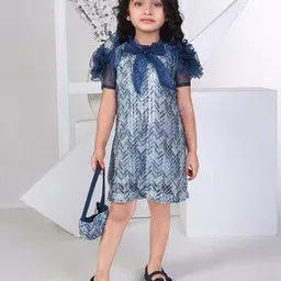 peppermint Girls Embellished A-Line Dress-picture-13