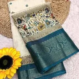 styleelite Women Floral Print Saree with Unstitched Blouse Piece-picture-36