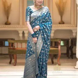 nyrika Women Zari Woven Banarasi Saree-picture-34