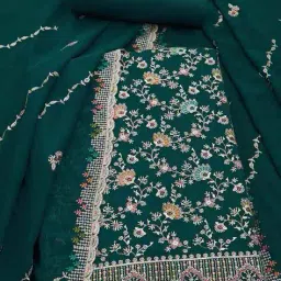 soch Women Embroidered 3-Piece Unstitched Dress Material image 1