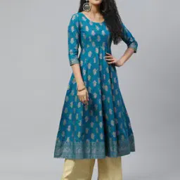ph poshakhub Floral Print Anarkali Kurta-picture-29
