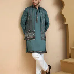 jompers Regular Fit Embroidery Suit Set image 1