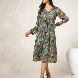 soch Women Floral Print Fit & Flare Dress-picture-15