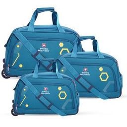 swiss military Pack of 3 Men Soft Body Luggage Sets with Adjustable Strap-picture-40