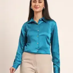 amswan  Women Satin Regular Fit Shirt-picture-35
