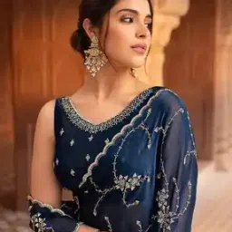 soch Women Saree with Blouse Piece-picture-32