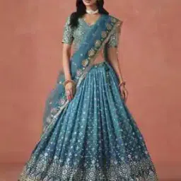 zeel clothing Women Embellished and Embroidery Lehenga Choli Set with Dupatta-picture-37