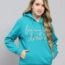 monte carlo Women Typographic Print Hoodie-picture-27