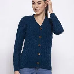 kalt Women Self-design Button-Down Cardigan-picture-23