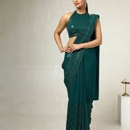 soch Women Georgette Saree with Embellished Border-picture-18