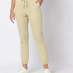 lee cooper Women Tapered Fit Cargo Joggers image 1