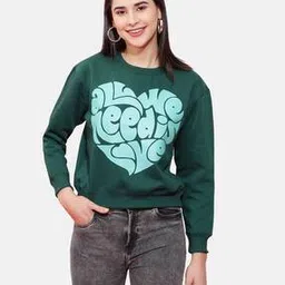 freehand Graphic Print Crop Sweatshirt-picture-47