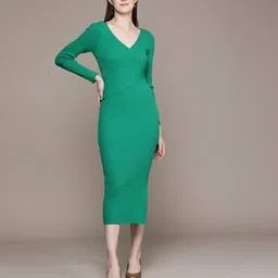 label ritu kumar Ribbed Bodycon Dress-picture-27