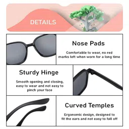 SYGA Kids Square Sunglasses with UV Protected Lens GL-275 image 3