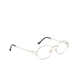 Ted Smith Unisex Clear Lens & Round Sunglasses with UV Protected Lens PEARL_C7 image 4