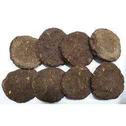 Gau Organics Pure Cow Dung Cake, 100% Natural Gobar Uple, Havan Kanda for Hawan Kund and Religious Purposes (Set Of 10 Pcs) image 1