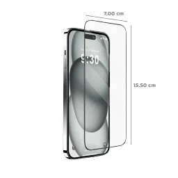 GRIPP Matte Tempered Glass for Apple iPhone 15 (3D Rounded Edges) image 2