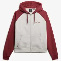 Women Essential Colourblock Regular Fit Zip-Front Hoodie-image-3