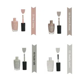 The Cosmetic Company Nail Enamel | Quick Drying | Glossy Finish | Long Lasting | No Chip Formula | High Shine Nail Polish For Women in 31 me 2 ivory pack of 4 image 2