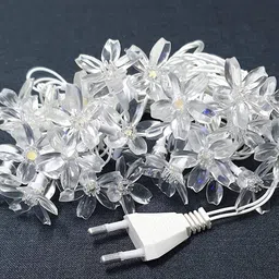 XERGY White Silicone Flower Fairy String Lights image 2