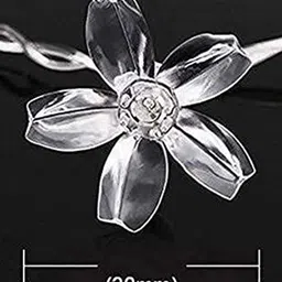 XERGY White Silicone Flower Fairy String Lights image 3