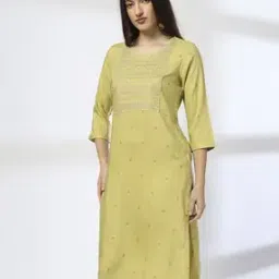 avaasa mix n' match Women Floral Print Straight Kurta-picture-21