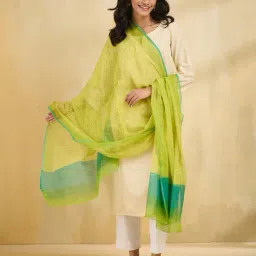 fabindia Women Block Print Dupatta image 1