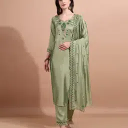 Women Embroidered Straight Kurta Set-image-50
