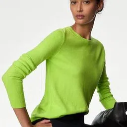 marks & spencer Women Supersoft Acrylic Crew-Neck Pullover-picture-39