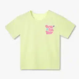 rio girl for trends select Girls Typographic Print Regular Fit Crew-Neck T-Shirt-picture-34